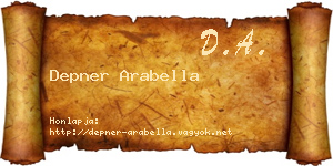 Depner Arabella névjegykártya